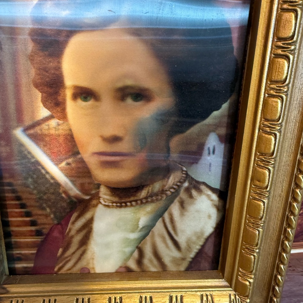 Vintage Look Framed Lenticular Changing Spooky Halloween Portrait Creepy Haunted - Picture 7 of 15